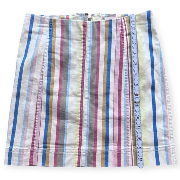 Altar'd State Colorful Striped Mini Skirt - Picture 3 of 6